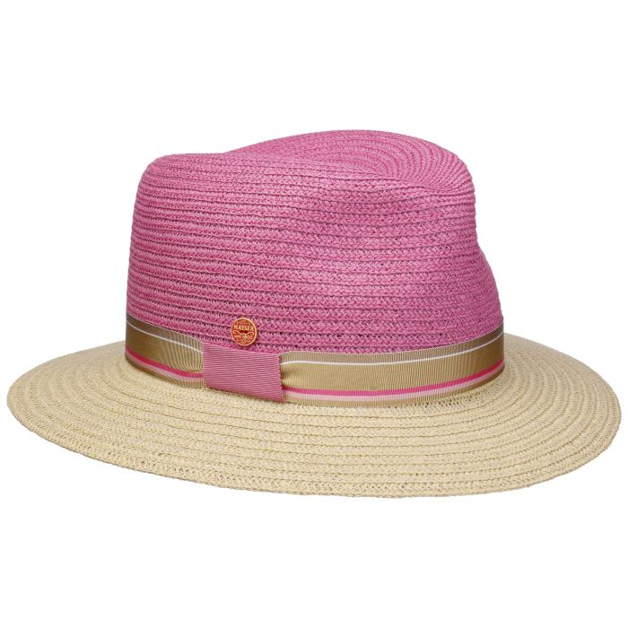 Nane Twotone Traveller Straw Hat pink