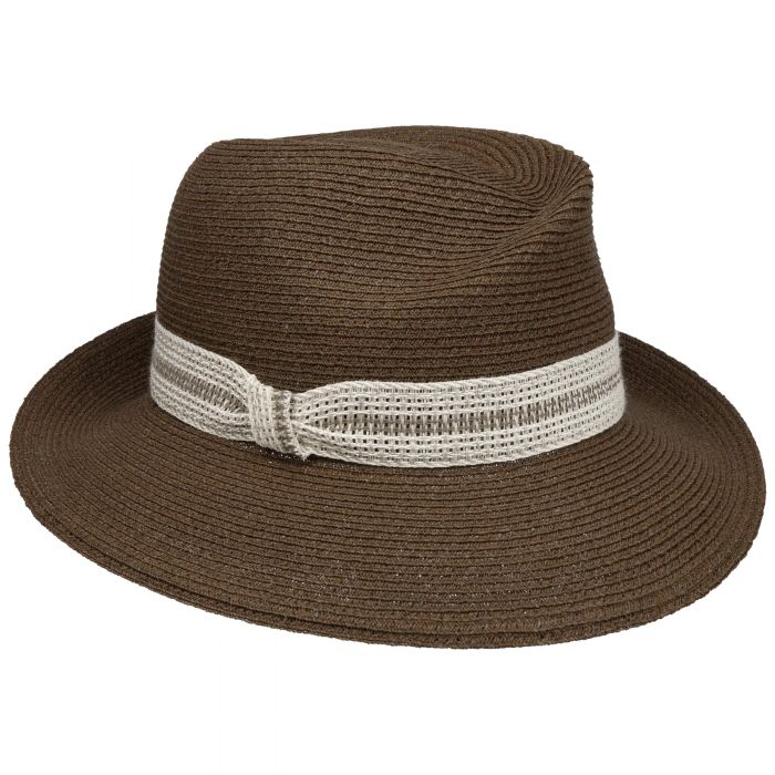 Simone Raffia Hat dark brown