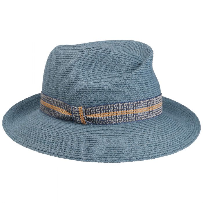 Simone Raffia Hat blue