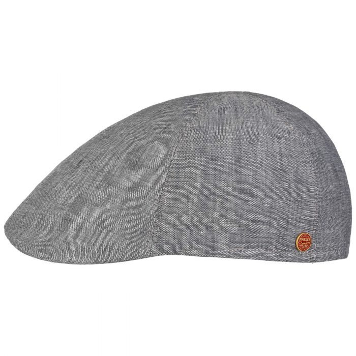 Paddy Linen Flat Cap grey
