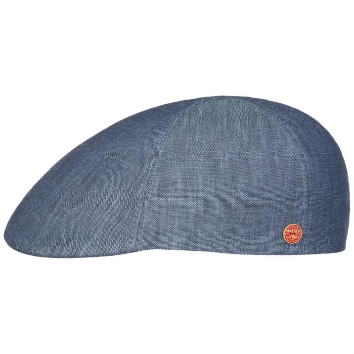 Paddy Linen Flat Cap blue